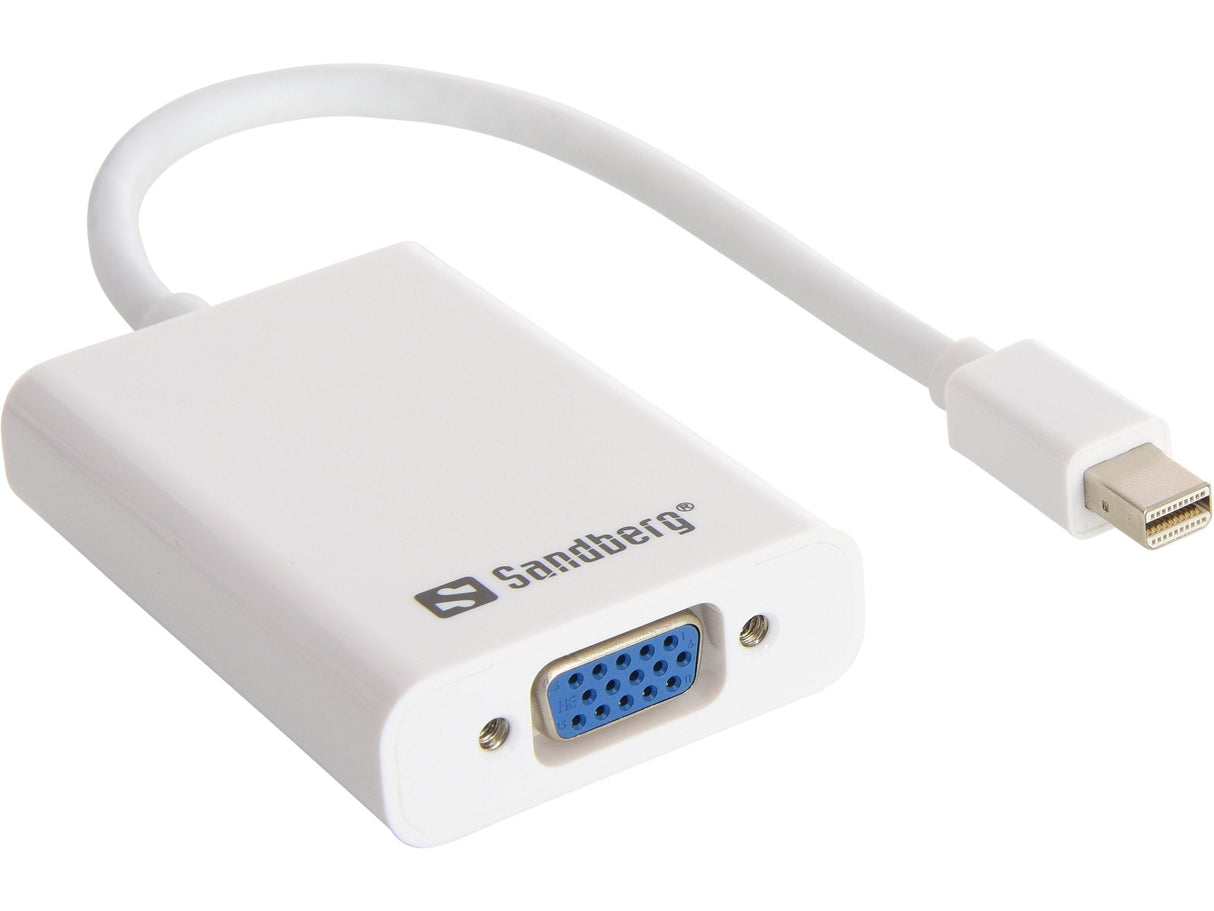Adaptador Sandberg Minidp> Vga + Audio Blanco