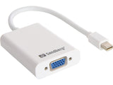 Adaptador Sandberg Minidp> Vga + Audio Blanco