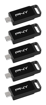Usb-Mick 64gb Pny Elite Usb 3.2 Type-C 5-Pack Retail