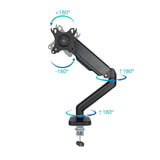 Tooq Soporte Mesa Pantalla - Giro - Inclinable - 1 Brazo 17-32  - Negro
