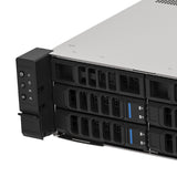 Caja Rack 19" Unykach 2u Sin Fuente Negro Plata 8 Bahias Hot Swap 2xusb3.0