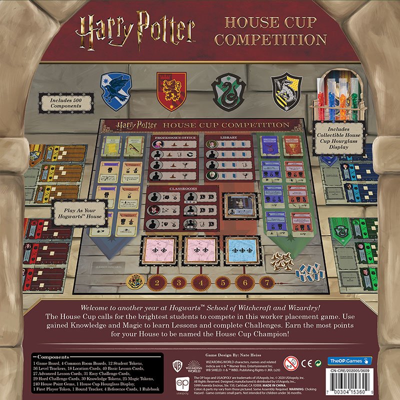 EAN 0700304153609 - USAopoly Harry Potter: House Cup Competition Juego de mesa Estrategia imagen 2
