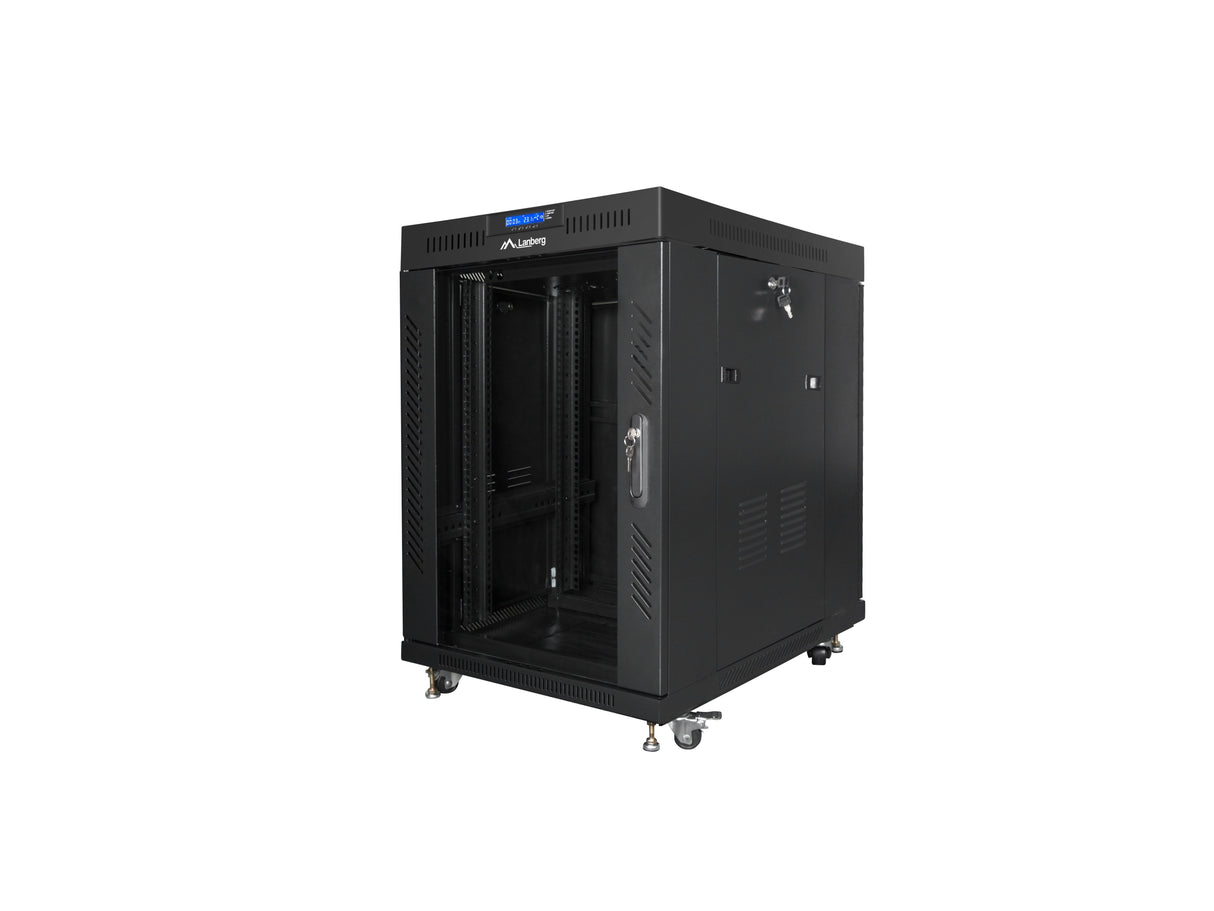 EAN 5901969433883 - Lanberg FF01-8015-12BL armario rack 15U Rack o bastidor independiente Negro imagen 1