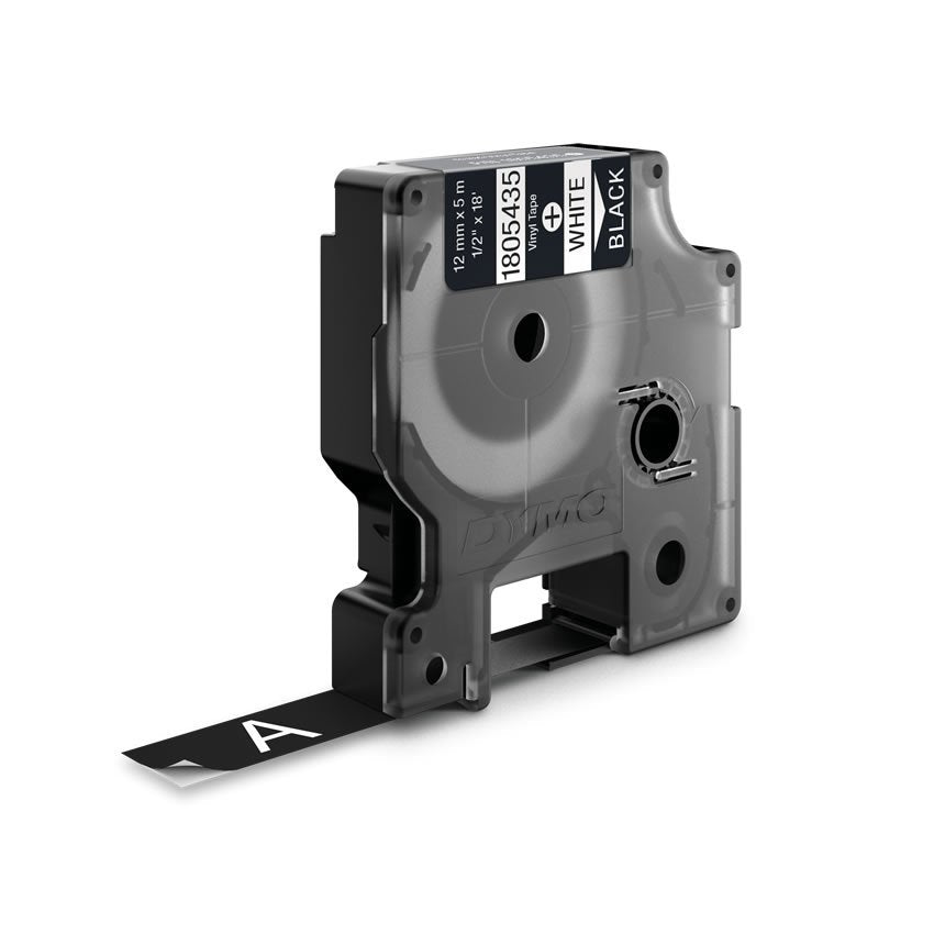 Dymo Rhino Cinta Id1-12 Blanco/Negro Vinilo