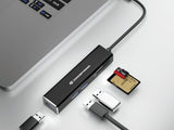 Hub 3.1 Usb-C Conceptronic Donn08 3 Puertos Usb 3.0 Y Lector Tarjetas Sd / Microsd