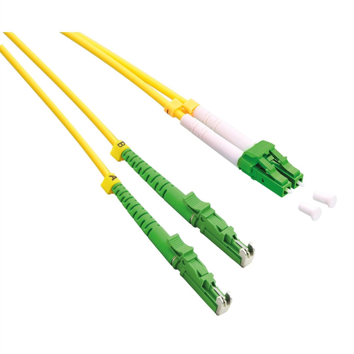 Roline Lwl-Cable Duplex 9 125m Os2, Lsh Lc, Apc Schliff, Lsoh, Gelb, 3 M