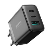 Cargador  Joyroom Jr-Tcf10 Triple Usb/Usb Tipo C 2c1a 32w Negro