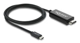 Delock Koaxiales Usb Tipo-C? A Cable Hdmi (Dp Alt Mode) 4k 60 Hz Con Geflechtma