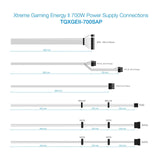 Tooq Xge Ii Fuente De Alimentacion Gaming 700w Atx 2.3 12v - Pfc Activo - Certificacion 80 Plus Bronze - Ventilador