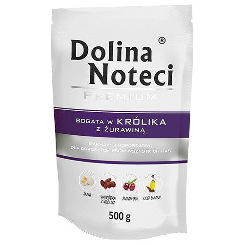 EAN 5902921301233 - Dolina Noteci 5902921301233 alimento húmedo para perros Conejo Adulto 500 g imagen 1