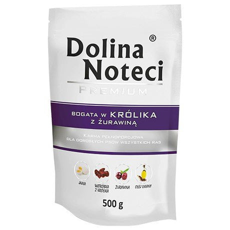EAN 5902921301233 - Dolina Noteci 5902921301233 alimento húmedo para perros Conejo Adulto 500 g imagen 1