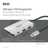 EAN 8719214472061 - CLUB3D CSV-1543 base para portátil y replicador de puertos USB 3.2 Gen 2 (3.1 Gen 2) Type-C Negro, Plata imagen 3
