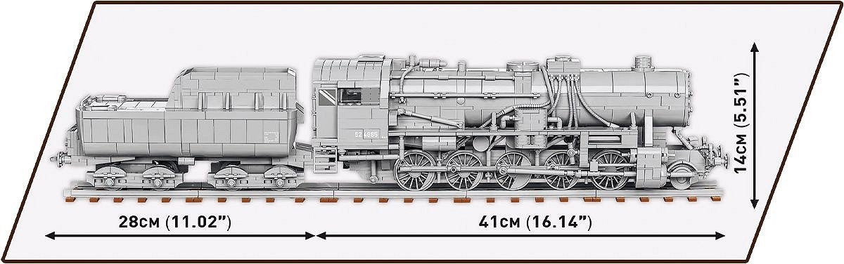 Juguete De Construcción Locomotora De Guerra Cobi Serie 52,  Escala 1:35 Cobi-6281
