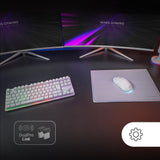 Pack Gamer 3en1 (Calvier/Ratón/Tapis) Mars Gaming Mcpwtkl (Blanco)