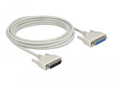 Delock Serielles Cable D-Sub 25 Stecker Zu Buchse 5 M