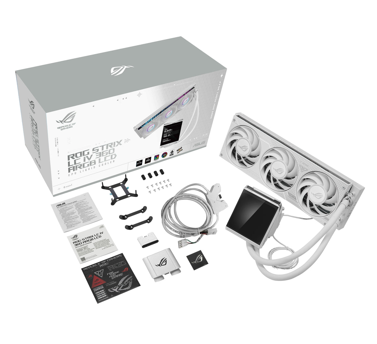 Asus Rog Mrix Lc Iv 360 Argb Lcd Blanco