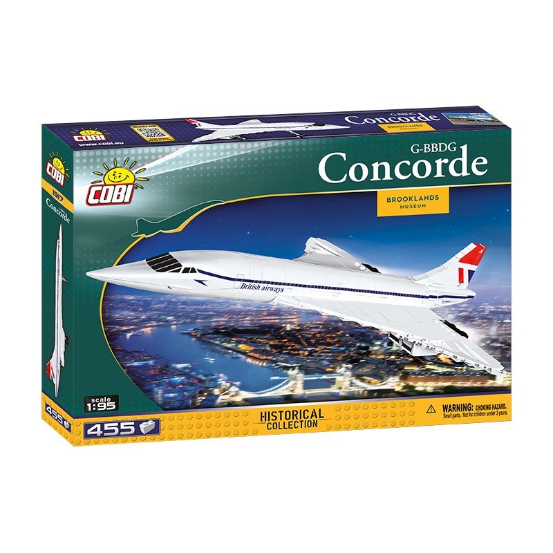 Avion Cobi Concorde G-Bbdg 455 Piezas