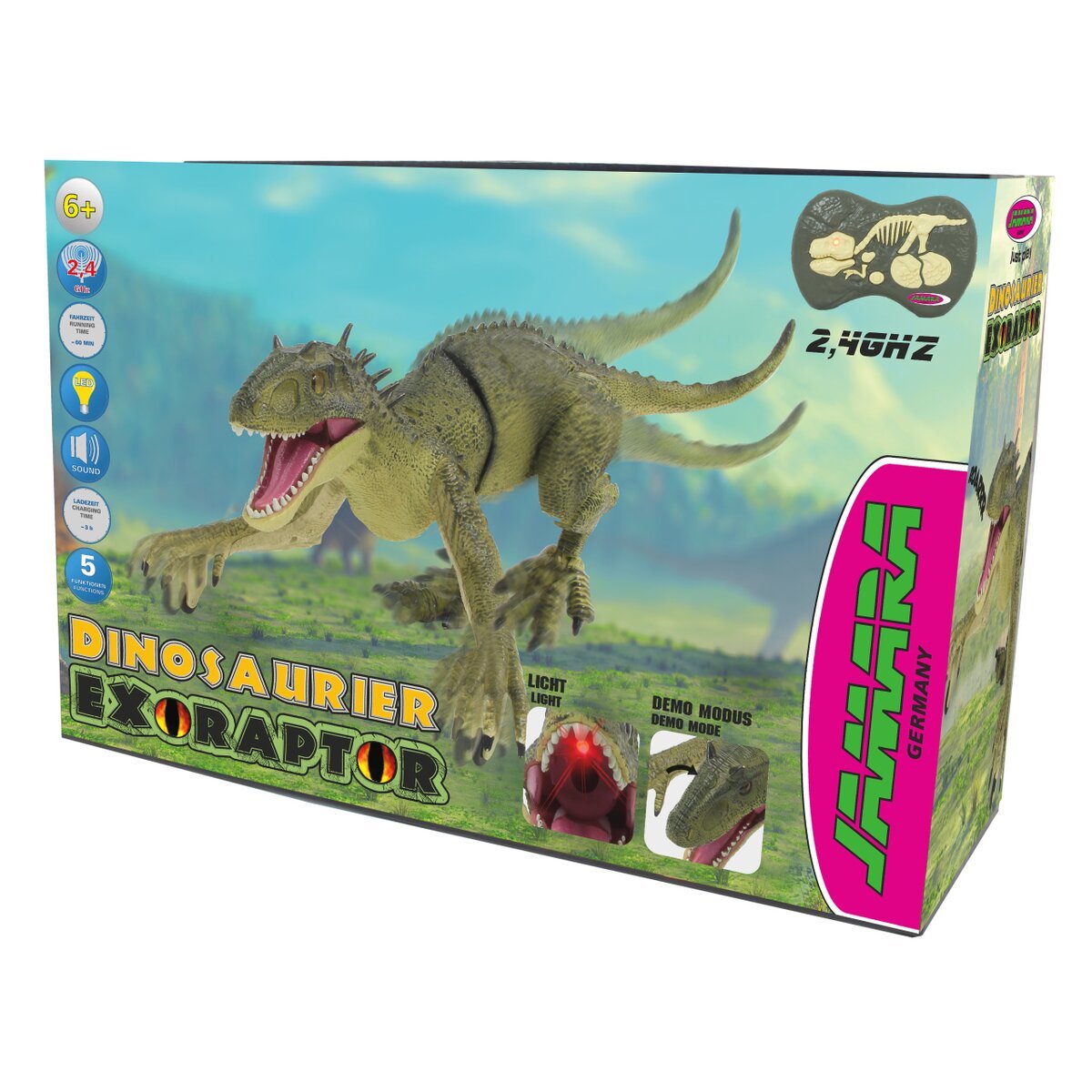 Jamara Dinosaurier Exoraptor Li-Ion 3,7v 2,4ghz Gris