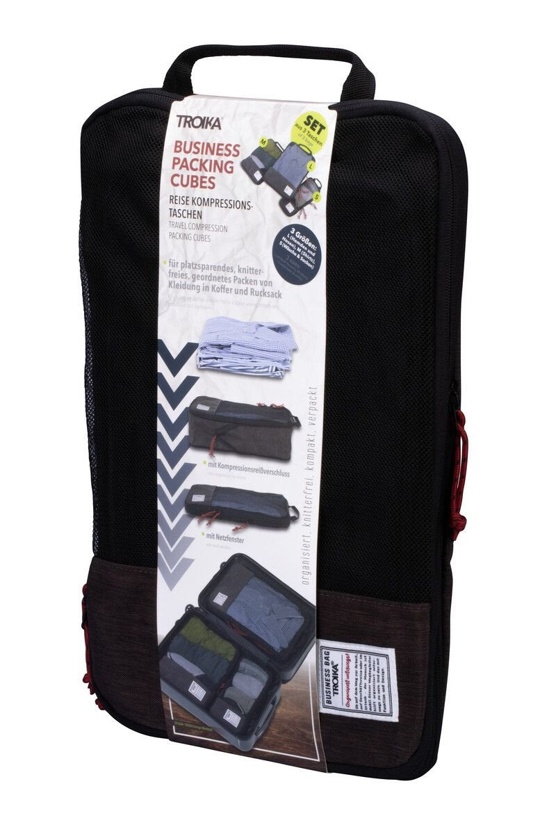 Troika Reise-Kompressionmaschen Set Hsiness Packing Cubes
