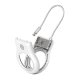 Secure Holder Wire Cable Airtag Wh