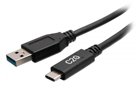 EAN 0757120288749 - C2G C2G28874 cable USB USB 3.2 Gen 1 (3.1 Gen 1) 0,15 m USB C USB A Negro imagen 1