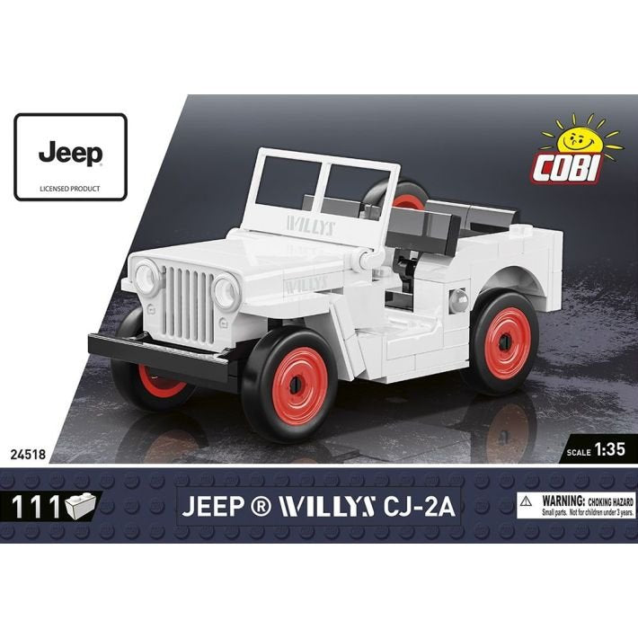 Cobi Jeep Willys Cj-2a, Juguetes De Construcción White Cobi-24518