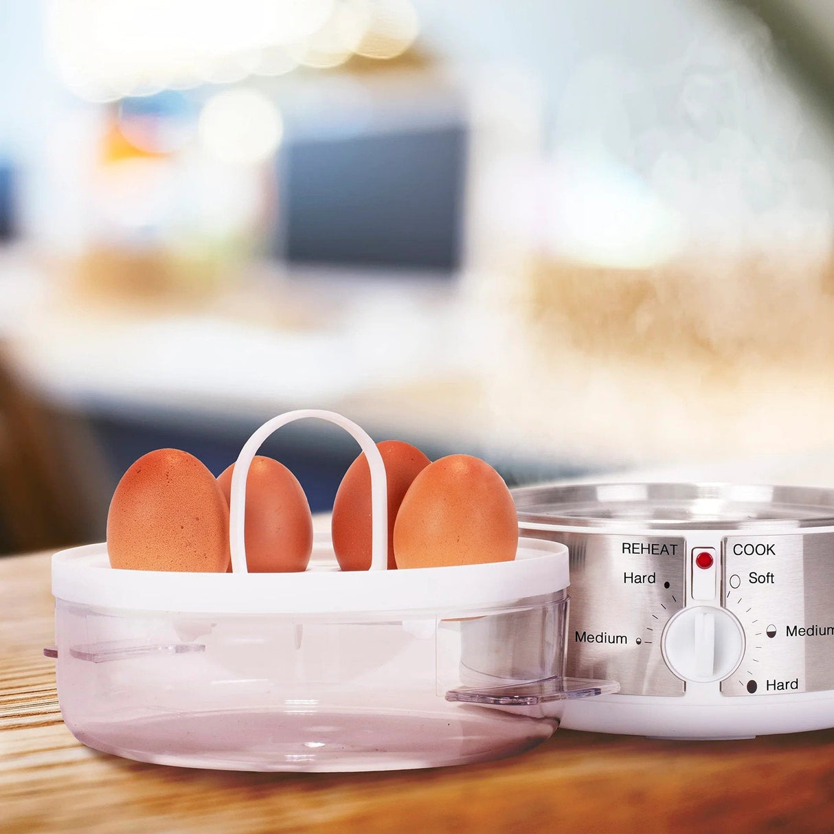 Hervidor Para Huevos Duronic Para 7 Huevos Termostato Y Minutero