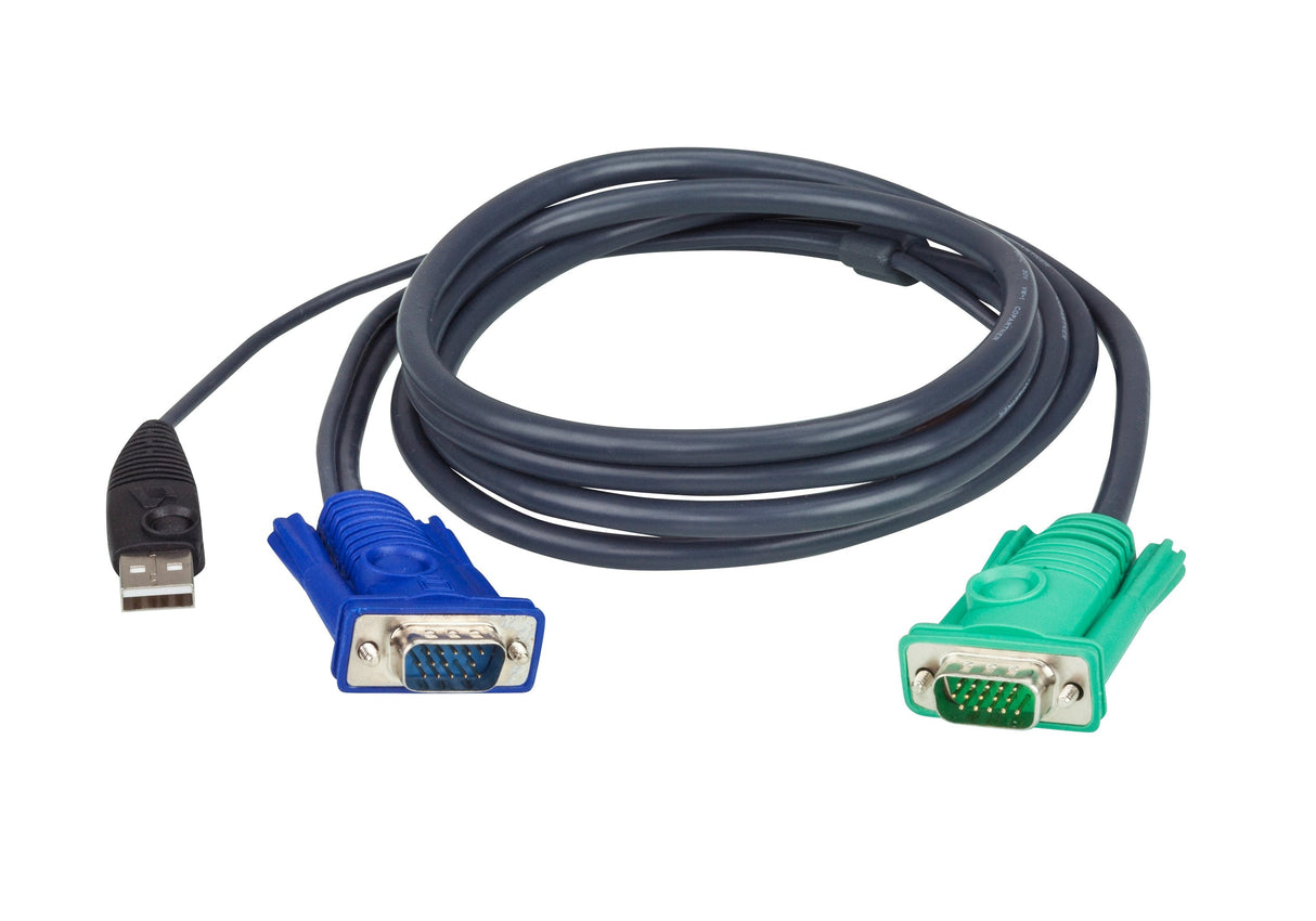 EAN 0672792151552 - ATEN 2L-5203U cable para video, teclado y ratón (kvm) Negro imagen 1