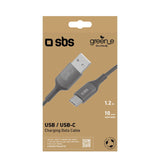 Sbs Grecableusbtck Cable Usb 1,2 M Usb A Usb C Negro