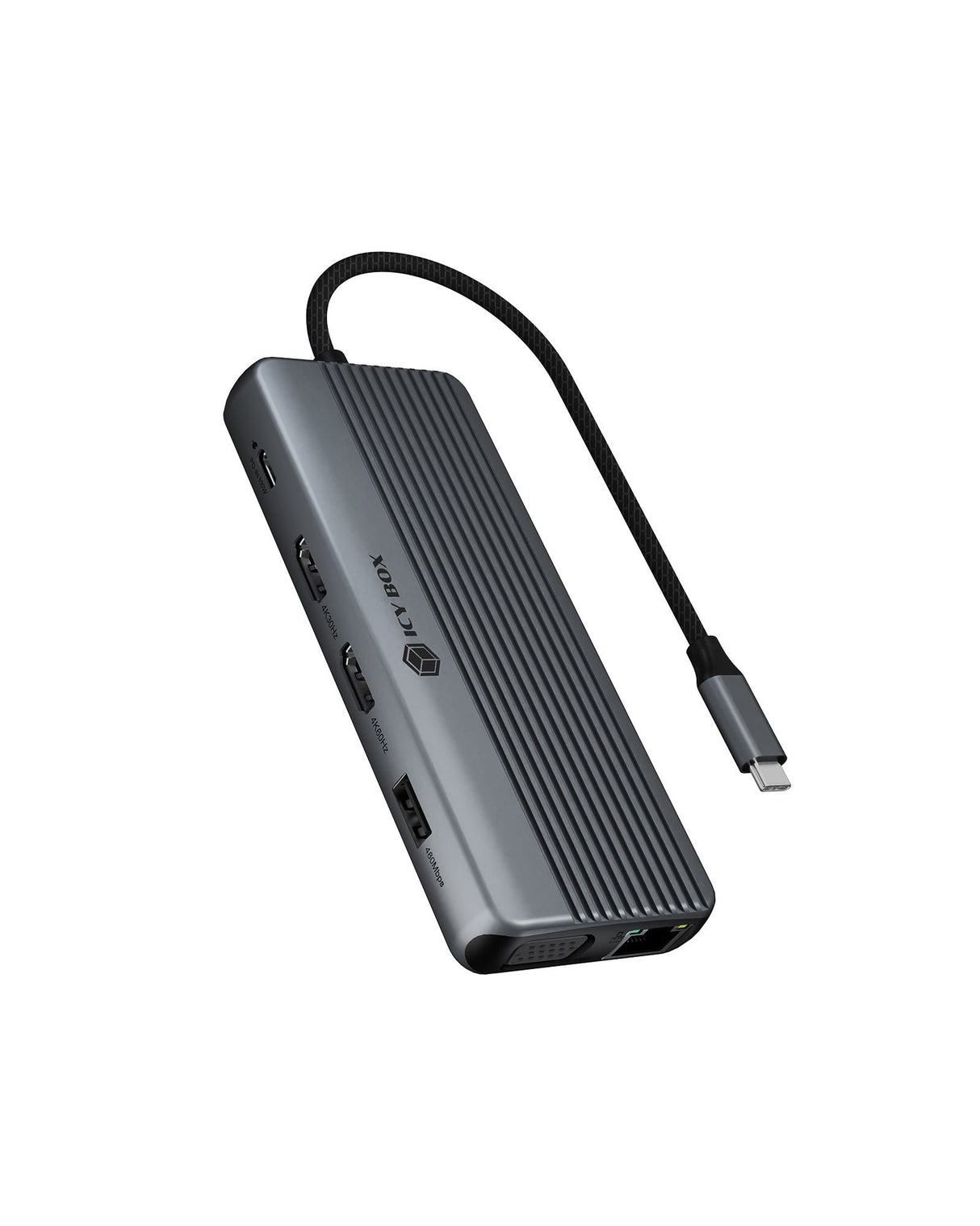 EAN 4250078175247 - ICY BOX IB-DK4062-CPD Alámbrico USB 3.2 Gen 1 (3.1 Gen 1) Type-C Antracita imagen 1