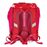 Herlitz Softlight Plus Stars&Strips Juego De Mochila Escolar Chica Poliéster Rosa, Rojo