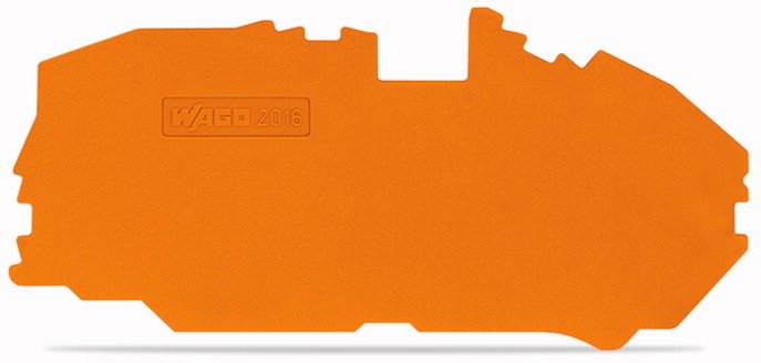 Wago 2016-7692 Abschluss-Und Zwischenplatte,1 Mm Dick,Orange