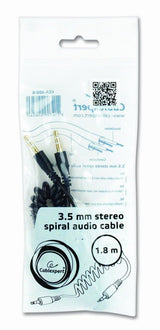 Gembird Cca-405-6 Cable De Audio En Espiral Estéreo Gembird Jack 3,5mm M / Jack 3,5mm M 1,8m