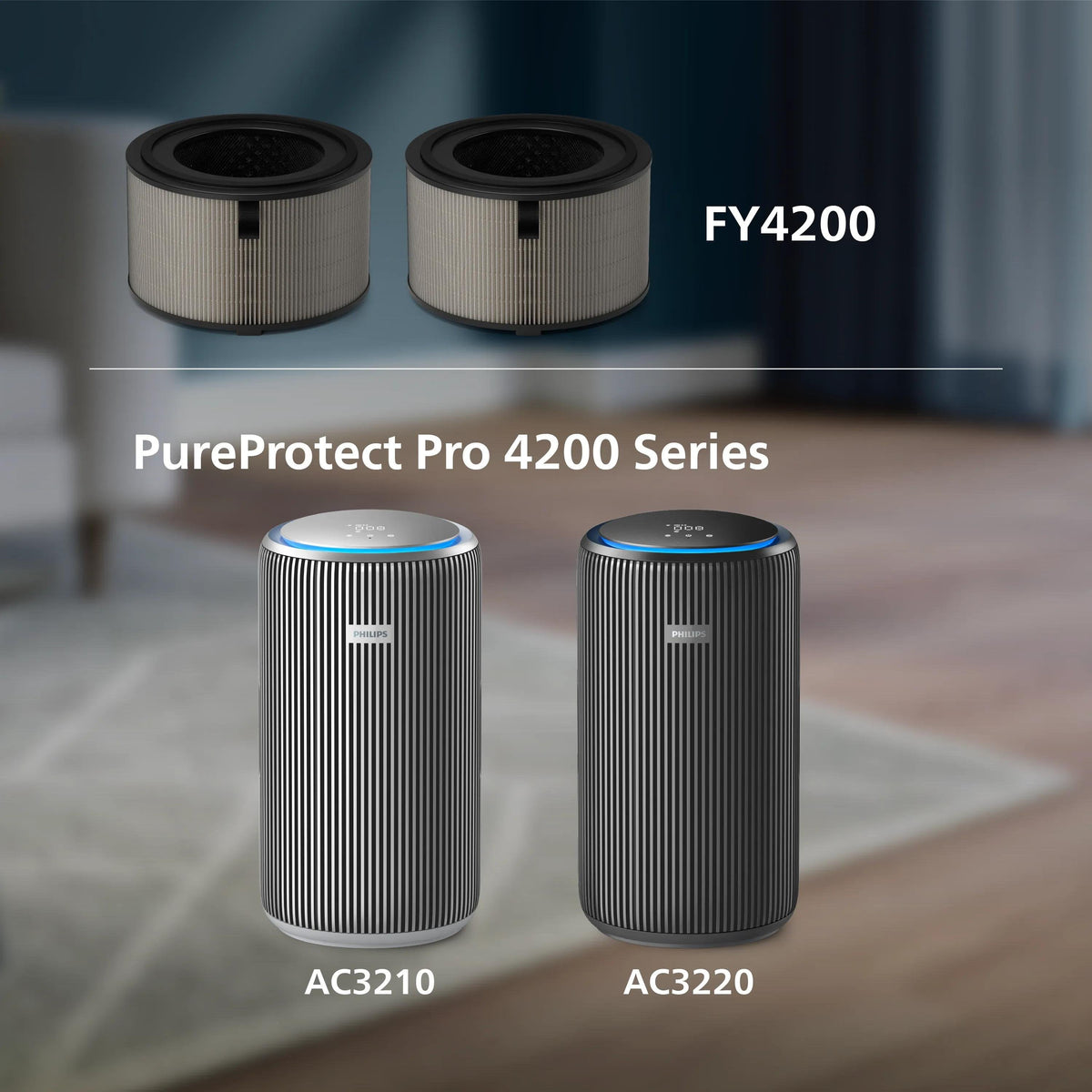 Philips Pureprotect Pro 4200 Series, Luftreinigerfilter, Hepa, 99,97%, Box