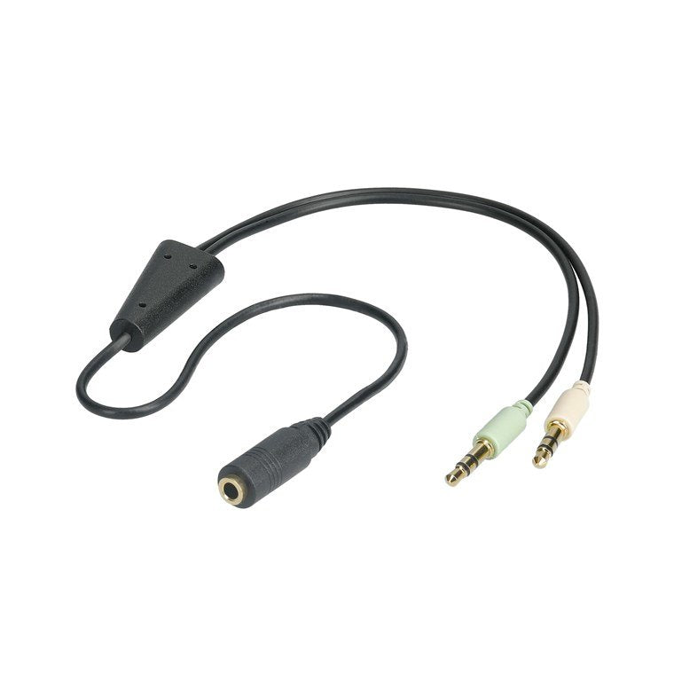 Audio Adaptador 2x Mecker<>Adaptador 2x Klinke Mecker <-> 1x Klinke Hch
