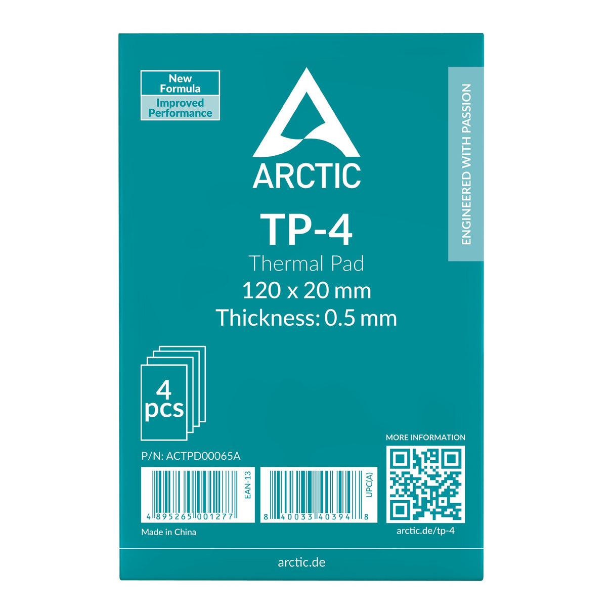 EAN 4895265001277 - ARCTIC TP-4 compuesto disipador de calor Parche térmico imagen 2