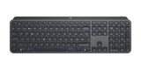 Teclado Suizo Logitech Mx Keys Retroiluminación Bluetooth 2.4 Ghz Qwerty Grafito
