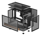 Caja Pc Deepcool Ch260 Wood (Negro/Holz, Tempered Glass) R-Ch260-Bknwm0-G-1