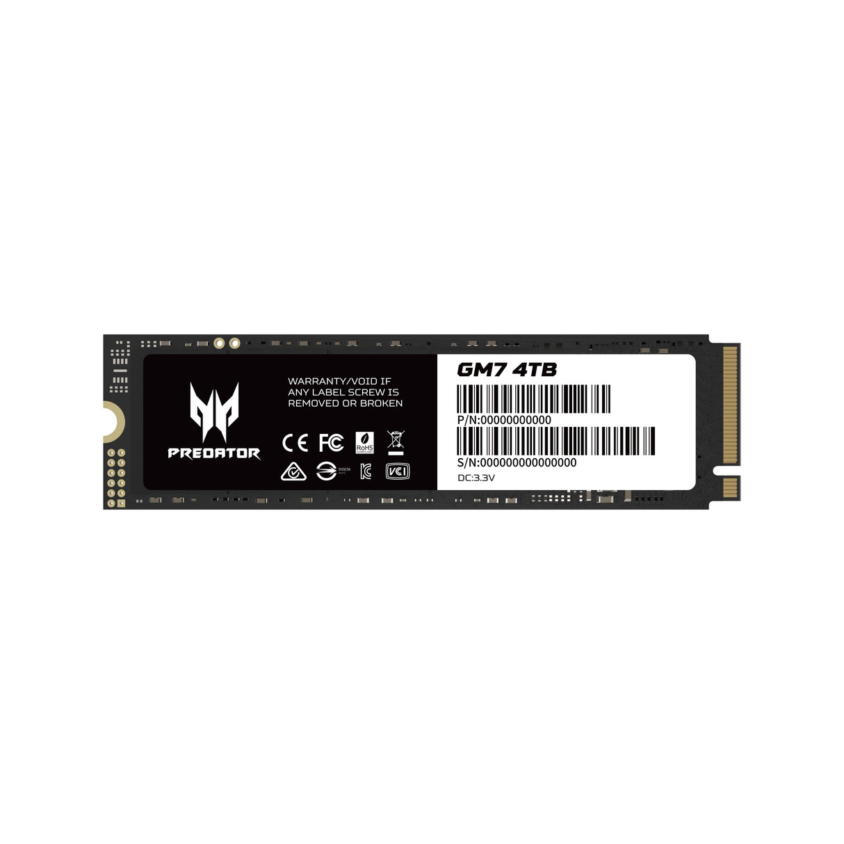 EAN 6955914619142 - Predator GM7-4TB M.2 PCI Express 4.0 NVMe imagen 1