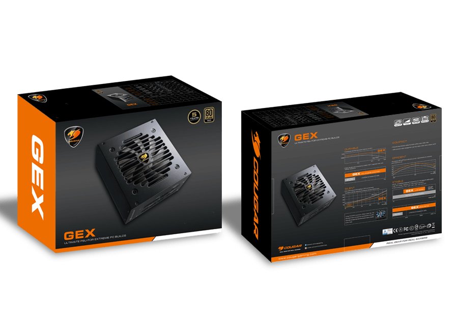 Cougar Gaming Gex850 Unidad De Fuente De Alimentación 850 W 20+4 Pin Atx Atx Negro