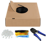 Bobina Cat 6 U-Utp  305m  Exterior Negro,  Awg 24/, Cca Pe Rigido Goobay