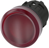 Siemens 3su10016aa200aa0 Leuchtmelder 22mm Rund Rot Linse Glatt