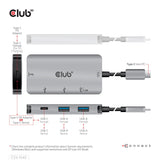 EAN 8719214472061 - CLUB3D CSV-1543 base para portátil y replicador de puertos USB 3.2 Gen 2 (3.1 Gen 2) Type-C Negro, Plata imagen 5