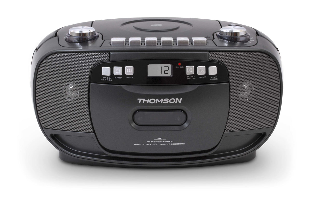 Thomson Rk200cd Radio Cd Con Casete - Negro