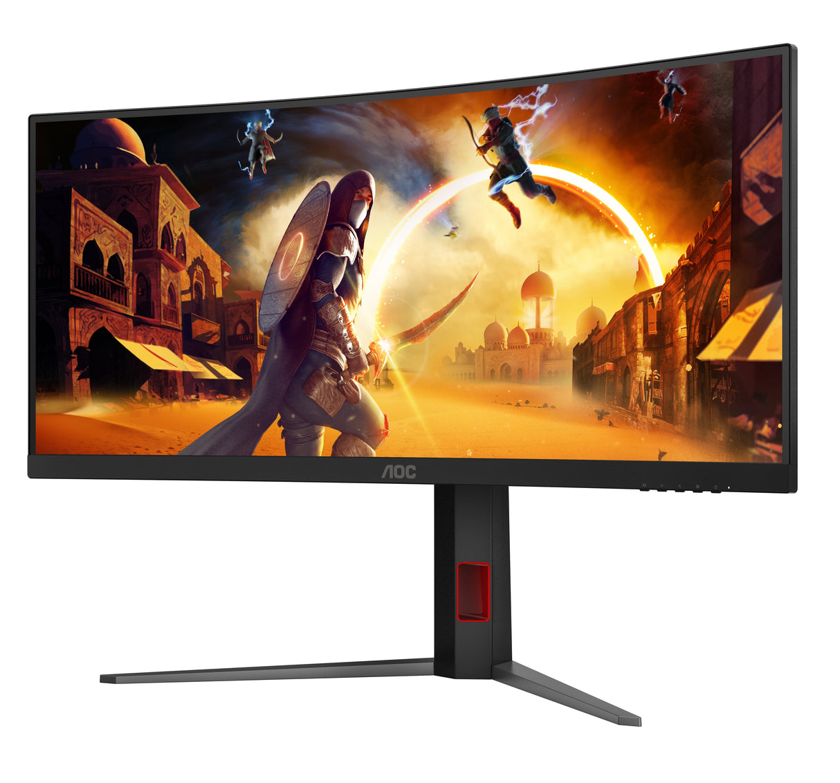 Monitor Aoc 34" Cu34g4 21:09 Hdmi+Dp Negro Red