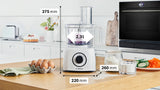 Bosch Mcm3230w Multitalent 3 Food Processor, Power 800 W, Volume 2.3 L, White