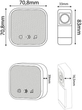 Entac Türklingel Ac Plug-In Ip44-Sender Inkl. 1xcr2032