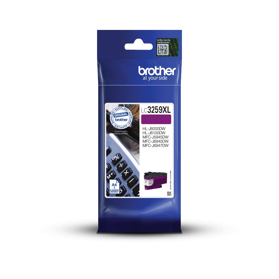 Brother Lc3259xlpm Cartucho Dtinta Magenta Alta Capacidad De 5 000 Pages