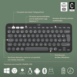 Teclado Español Logitech Pebble 2 Combo  Ratón Incluido Universal Rf Wireless + Bluetooth Qwerty Grafito