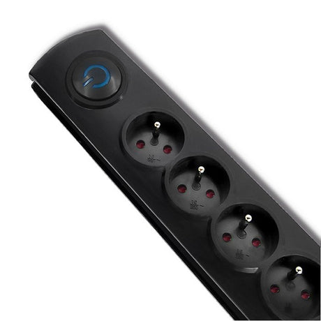 EAN 5901878502717 - Qoltec 50271 limitador de tensión Negro 5 salidas AC 230 V 3 m imagen 2